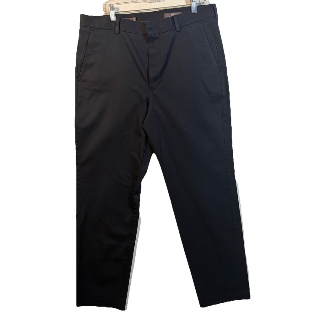 Nordstrom Men's‎ 36x36 Pants Black Wrinkle Free Cotton Blend, Smartcare